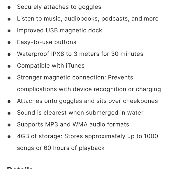 Finis underwater bone conduction headphones. - Picture 7 of 7